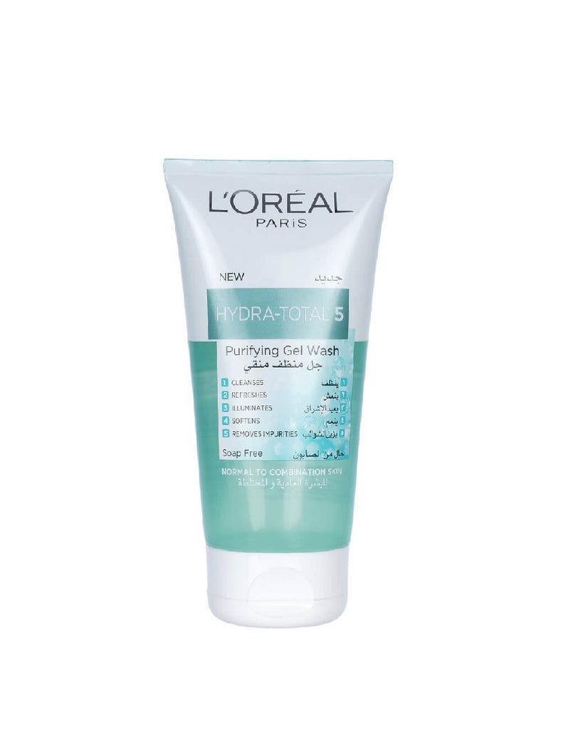 Loreal Paris Hydra Total 5 Purifying Gel Face Wash For Normal And Combination Skin (150Ml)
