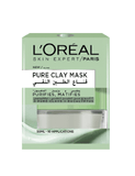 Loreal Paris Pure Clay Green Face Mask - Eucalyptus, Purifies And Mattifies (50Ml)