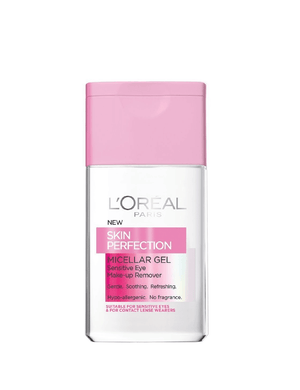 Loreal Skin Perfection Micellar Gel Eye Make Up Remover (125Ml)