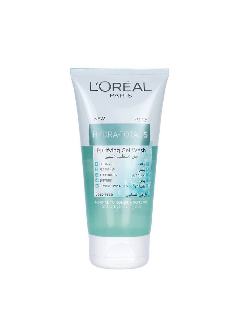 Loreal Paris Hydra Total 5 Purifying Gel Face Wash For Normal And Combination Skin (150Ml)