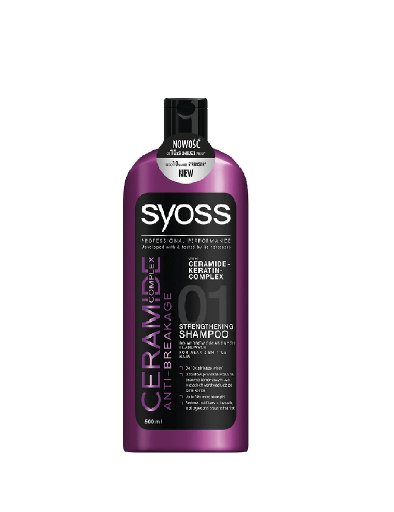 Syoss Ceramide Anti-Breakage Strengthening Shampoo (500Ml)