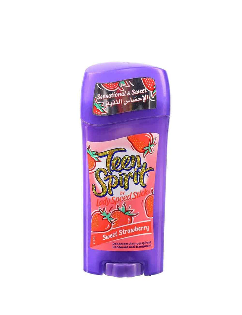 Lady Speed Stick Teen Spirit Deodorant Stick, Sweet Strawberry (65Gm)
