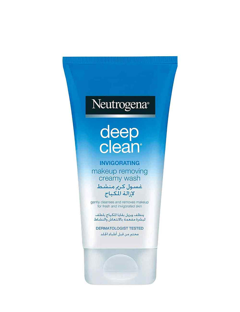 Neutrogena Deep Clean Invigorating Makeup Removing Creamy Wash (150Ml)