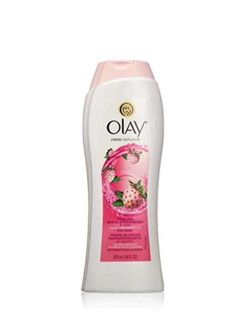 Olay Cooling White Strawberry & Mint Body Wash (473Ml)