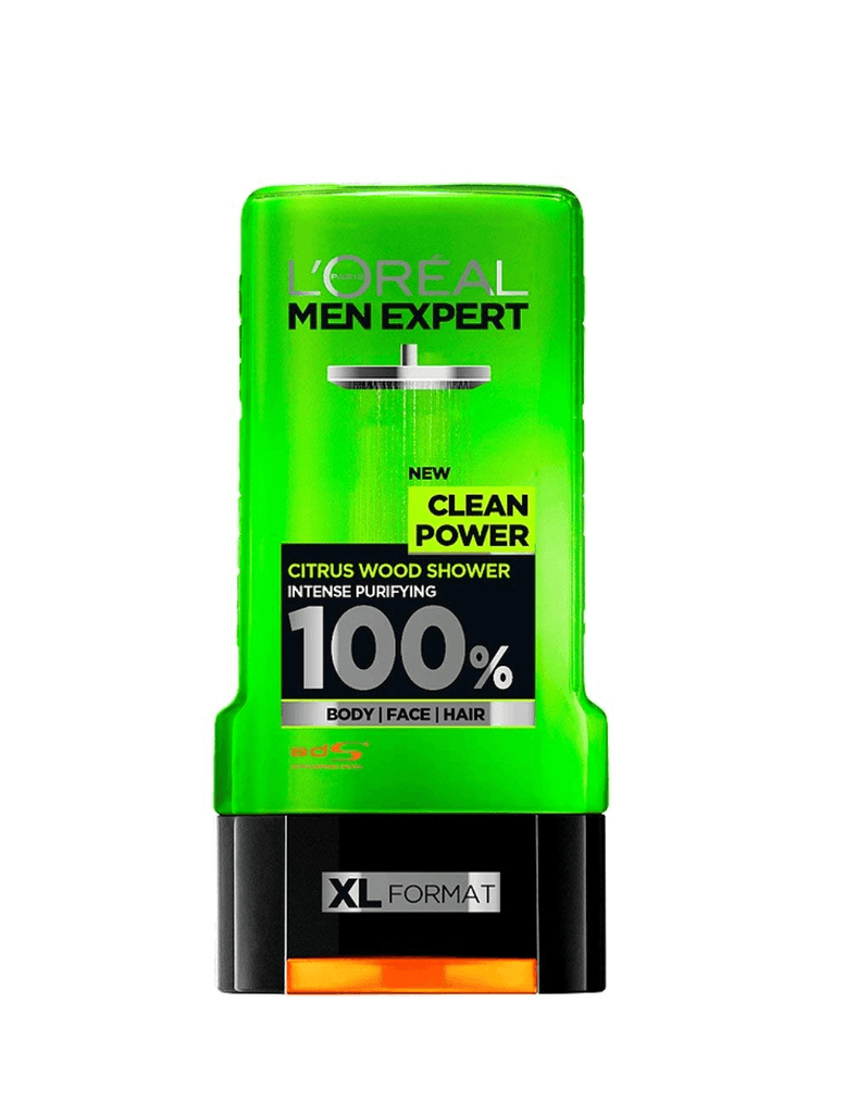 Loreal Paris Men Expert Clean Power Shower Gel, Citrus Wood (300Ml)