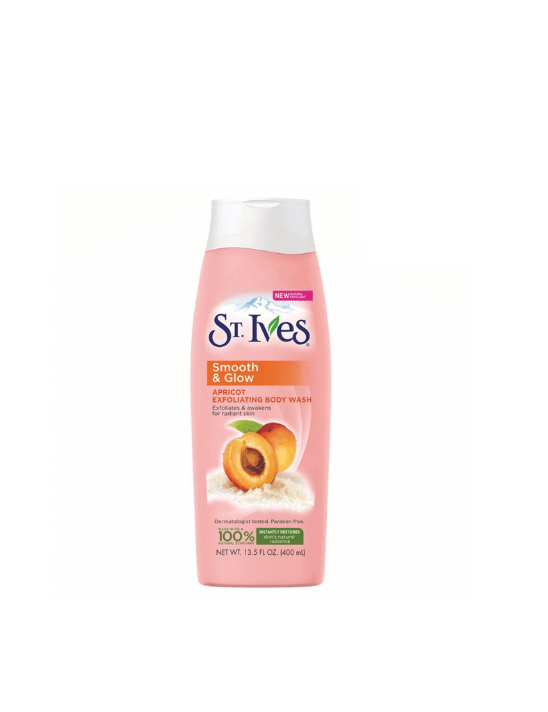 St. Ives Smooth & Glow Apricot Exfoliating Body Wash (400Ml)