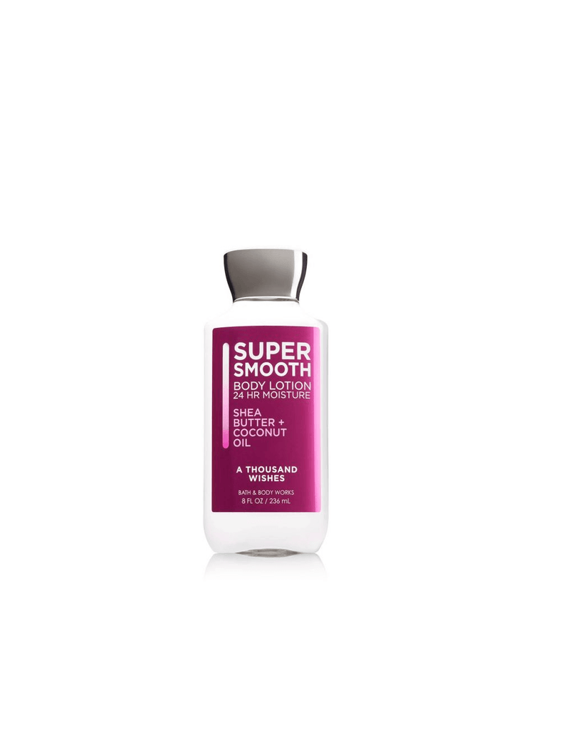 Bath & Body Works Super Smooth Body Lotion, Shea Butter + Coconut Oil, A Thousand Wishes (236Ml)