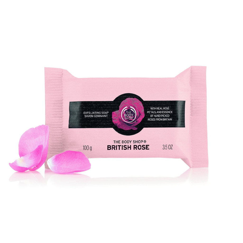 The Body Shop British Rose Exfoliating Soap (100G)